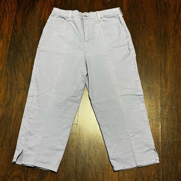 Gloria Vanderbilt Original Stretch Jeans Lavender Denim Cropped Pants 12 - Picture 4 of 10